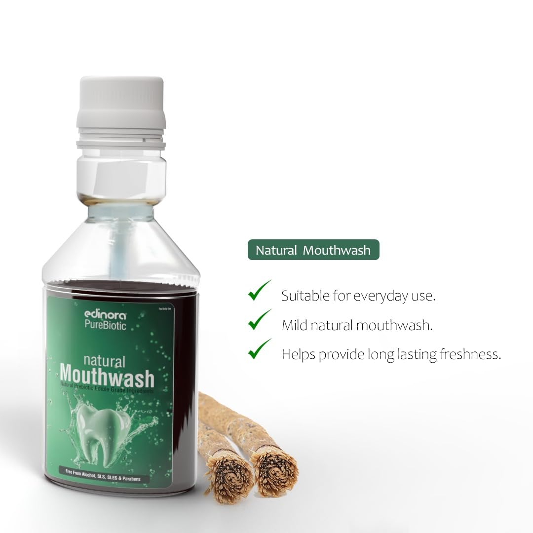 EDINORA Pure Biotic Natural Prebiotic Mouthwash (150ml)
