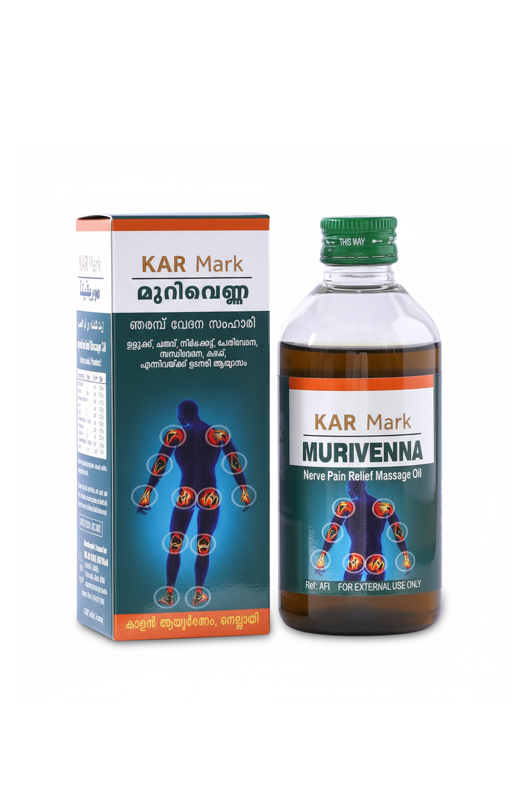 KARMARK Murivenna for Sprains, bruises, swelling, muscle pain, joint pain, and stiffness.