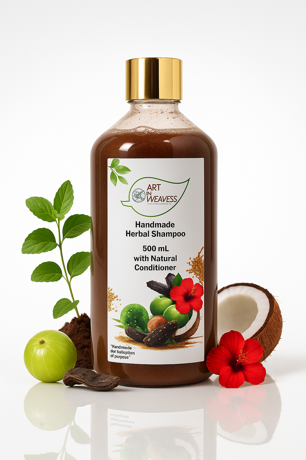 A N W AYURVEDIC HERBAL SHAMPOO SLES BASED( 500.ML )