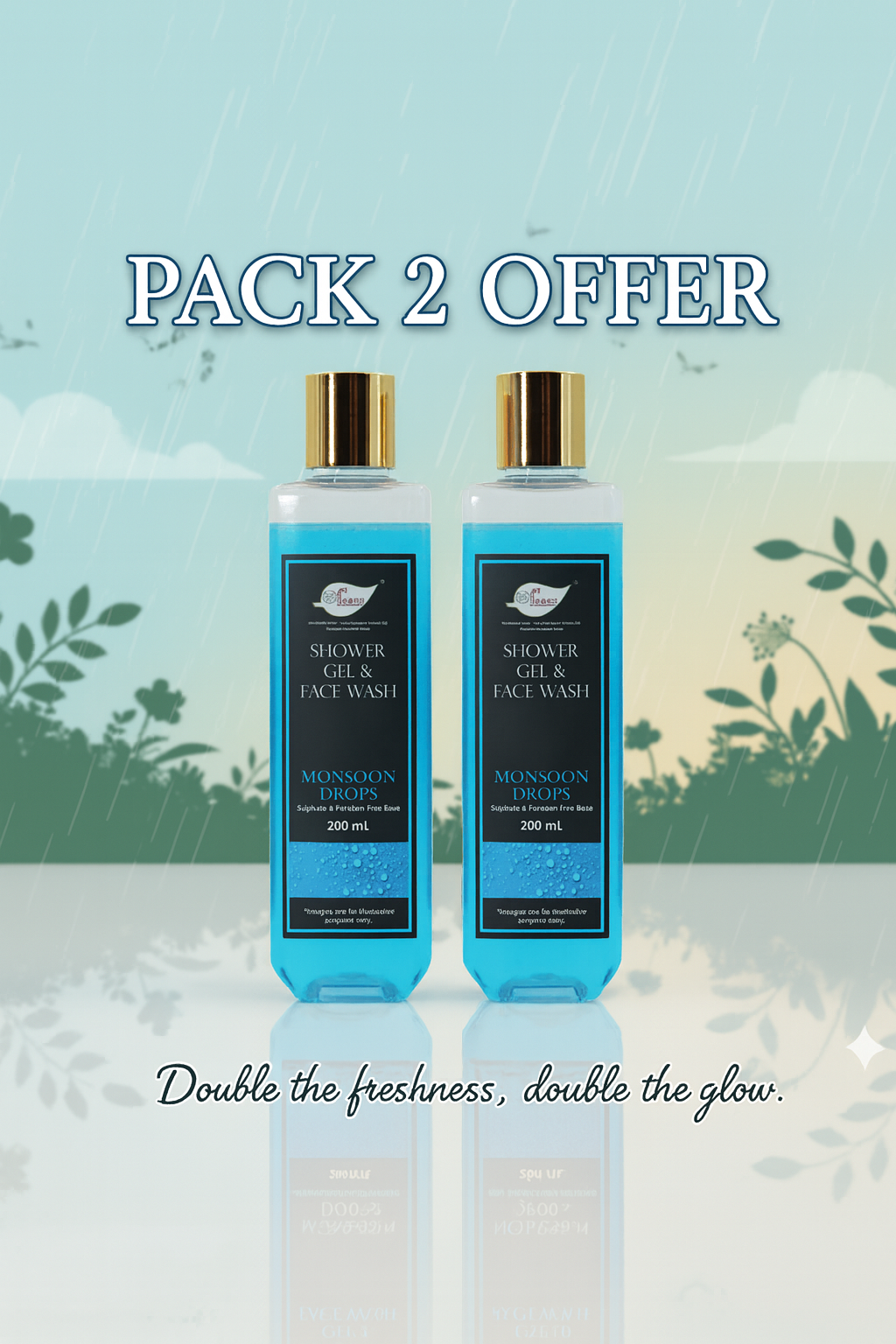 A N W MONSOON DROPS SHOWER GEL ( 200. ML ) PACK 2