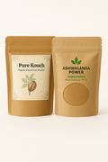 ASHWAGANDHA POWDER. (100.GM) + MUCANA PRURIENS POWDER. (100. GM)