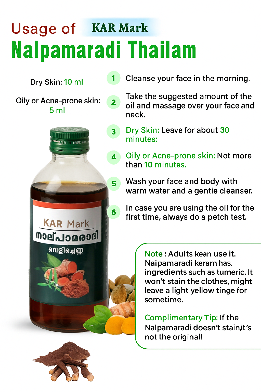 KARMARK Nalpamaradhi Oil