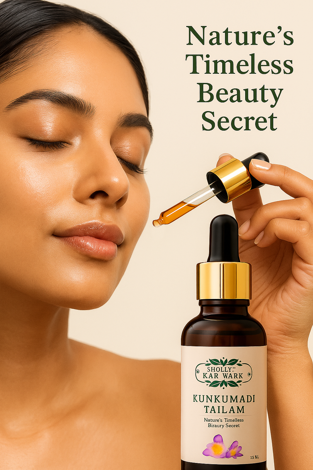 KARMARK Premium Kumkumadi Thailam ( 25% Extra Saffron & Goat Milk ) AYURVEDIC FACE SERUM