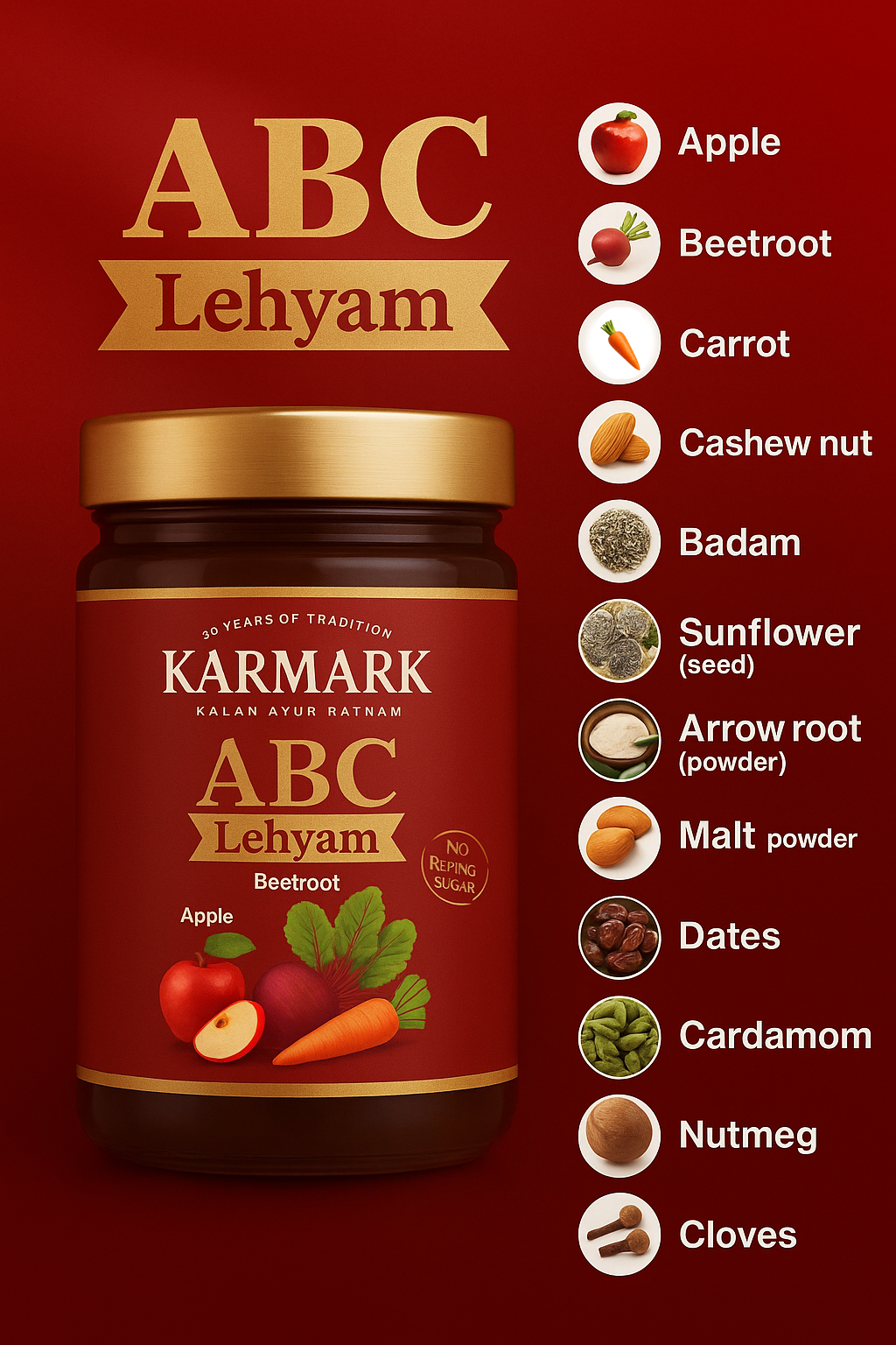 Karmark The Ultimate Ayurvedic Wellness Ritual: Hair, Skin & Vitality Combo