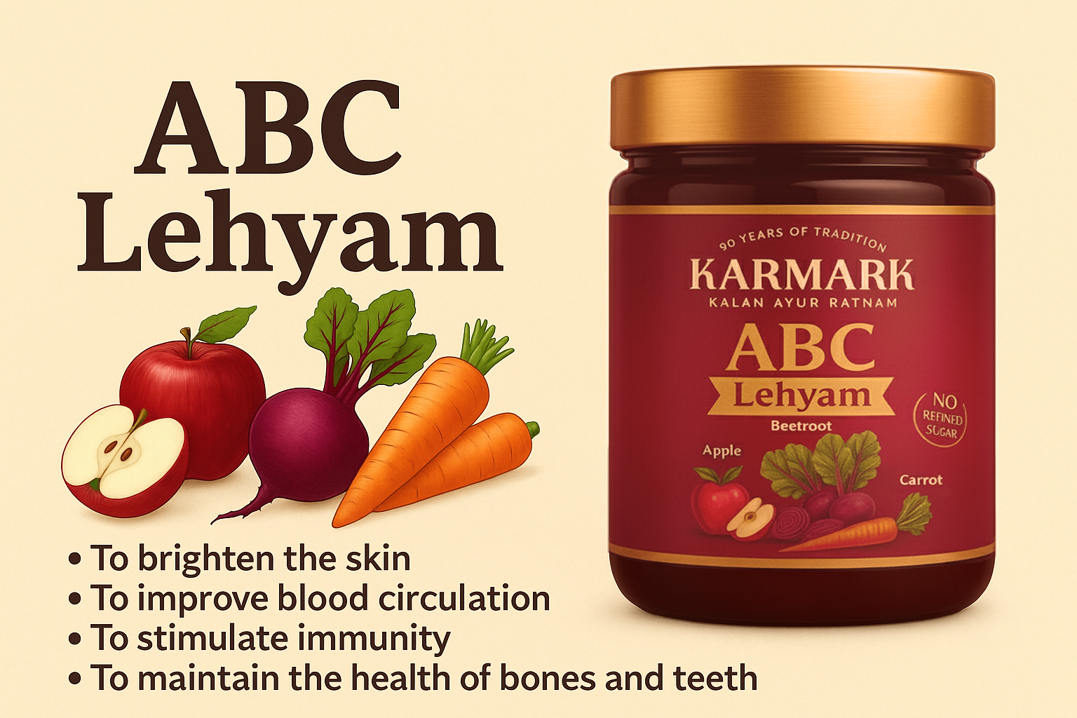 KARMARK ABC LEHYAM (Apple, Beetroot, Carrot)