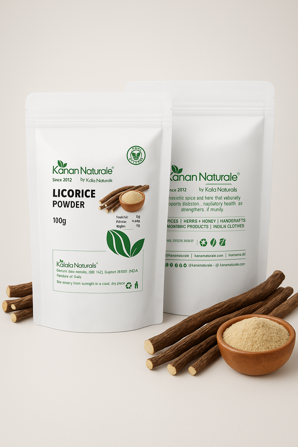 KERALA NATURALS Licorice root powder 100g PACK 2
