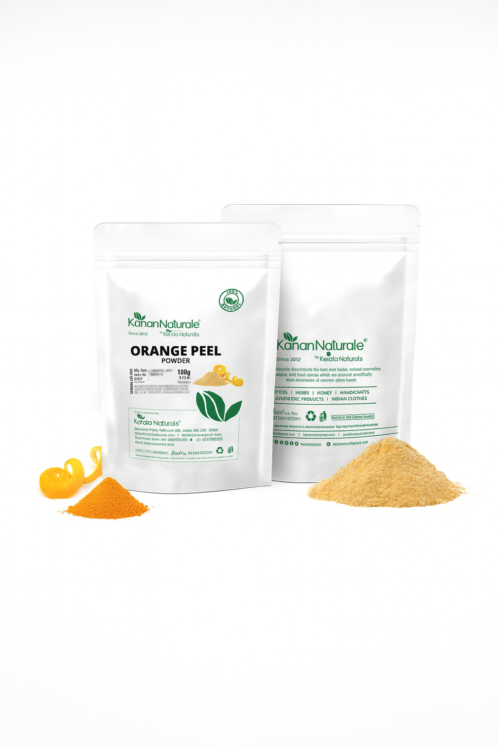 KERALA NATURALS Orange peel powder 100 gm PACK 2
