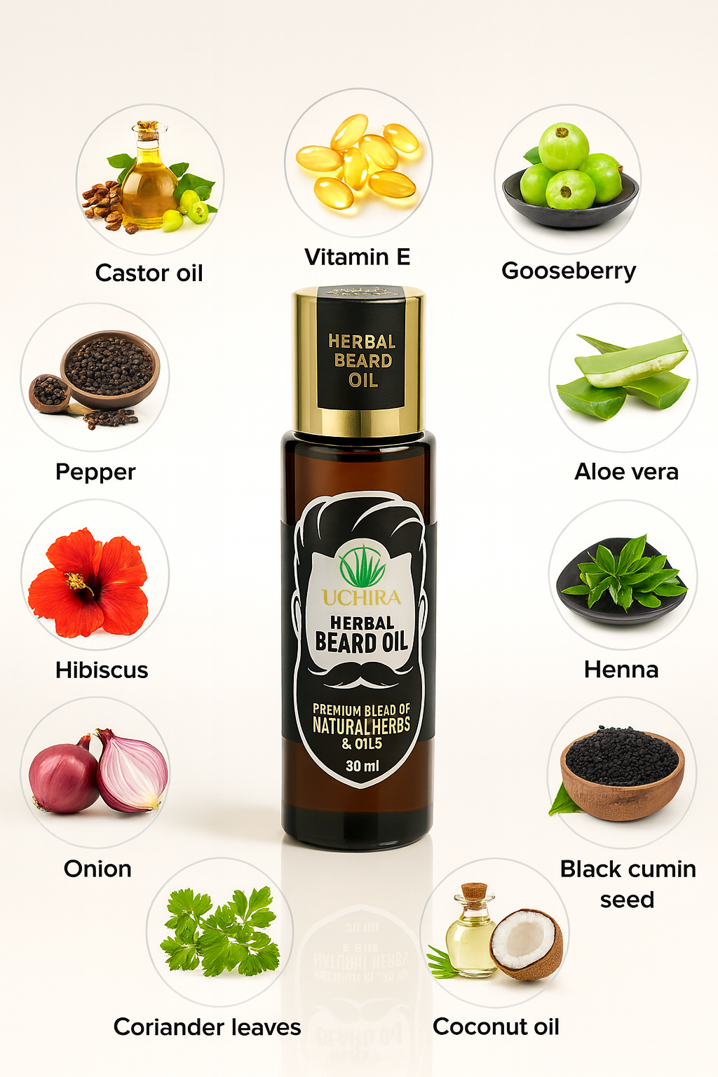 UCHIRA HERBAL BEARD OIL
