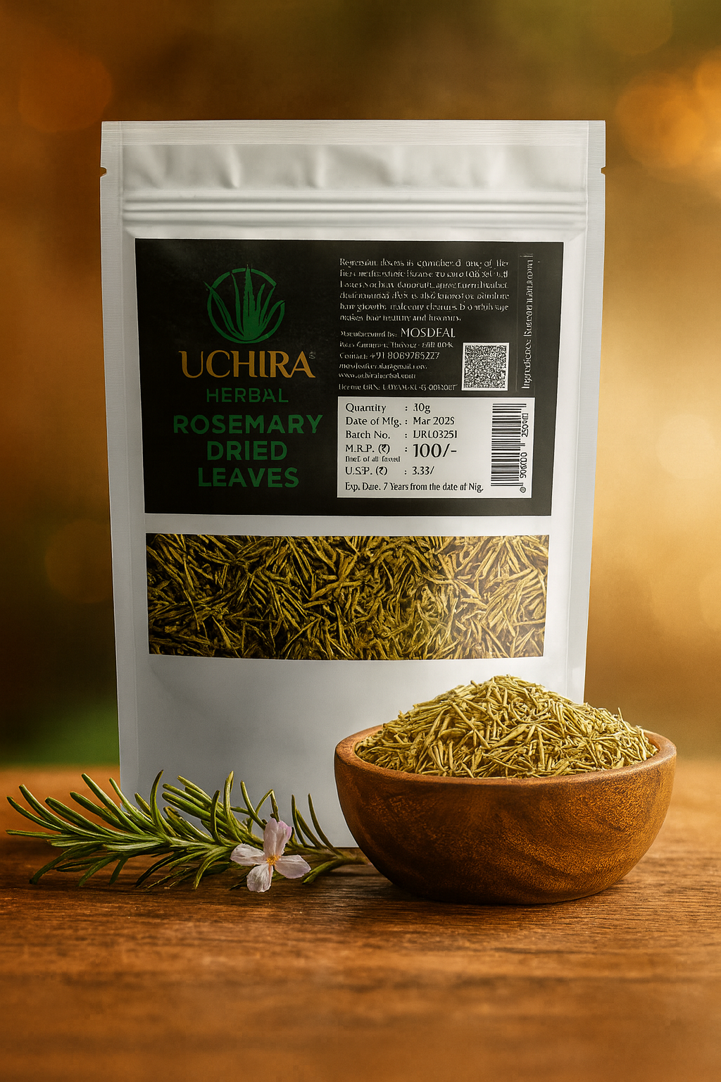 UCHIRA HERBAL ROSEMARY DRIED LEAVES