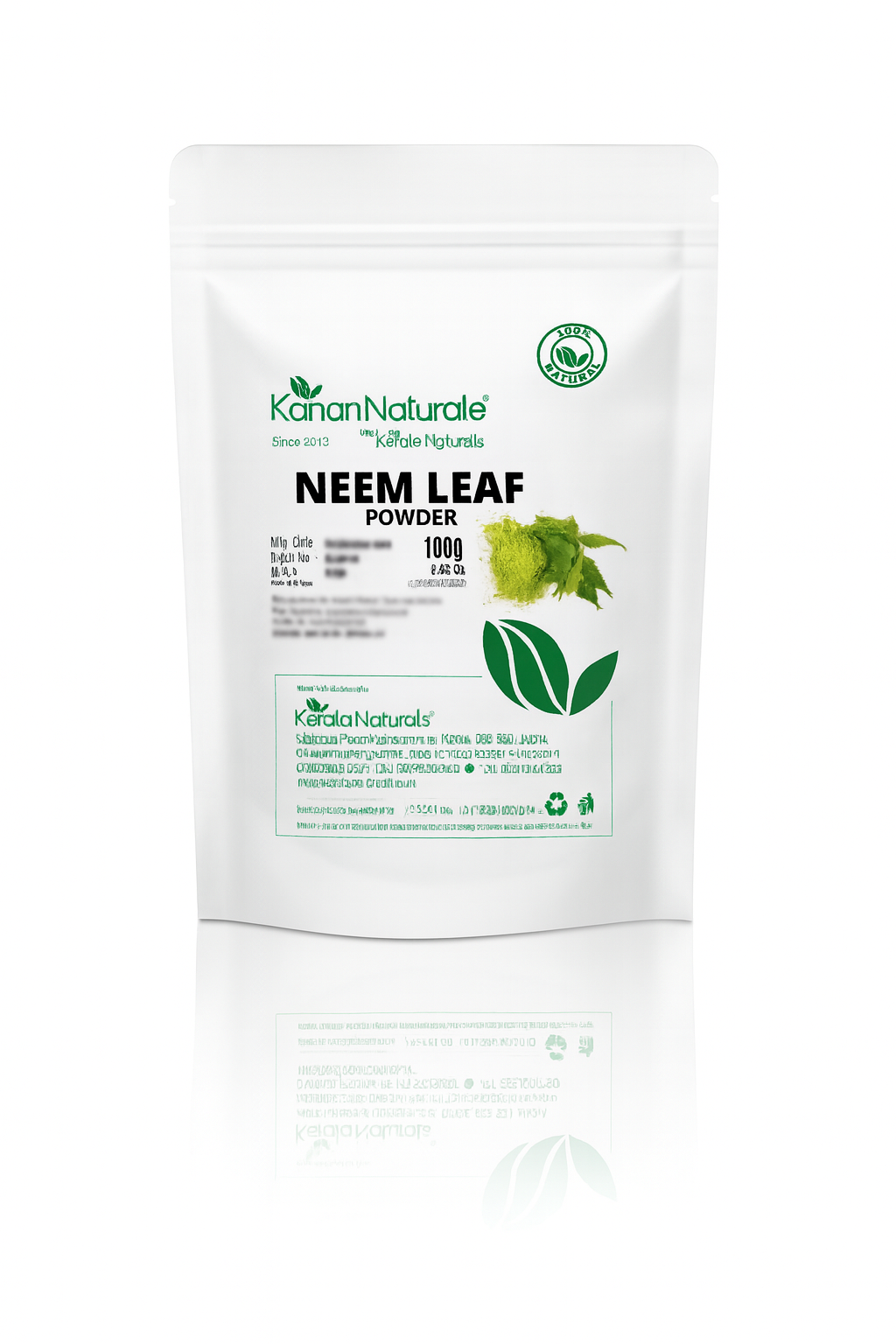 kerala Naturals Neem powder 100gm PACK 2