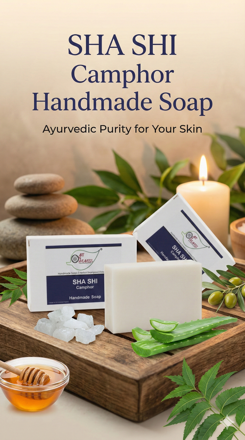 A N W (NON TPT) GLYCERIN SHA SHI CAMPHOR  SOAP.( 100.GM ) PACK 3