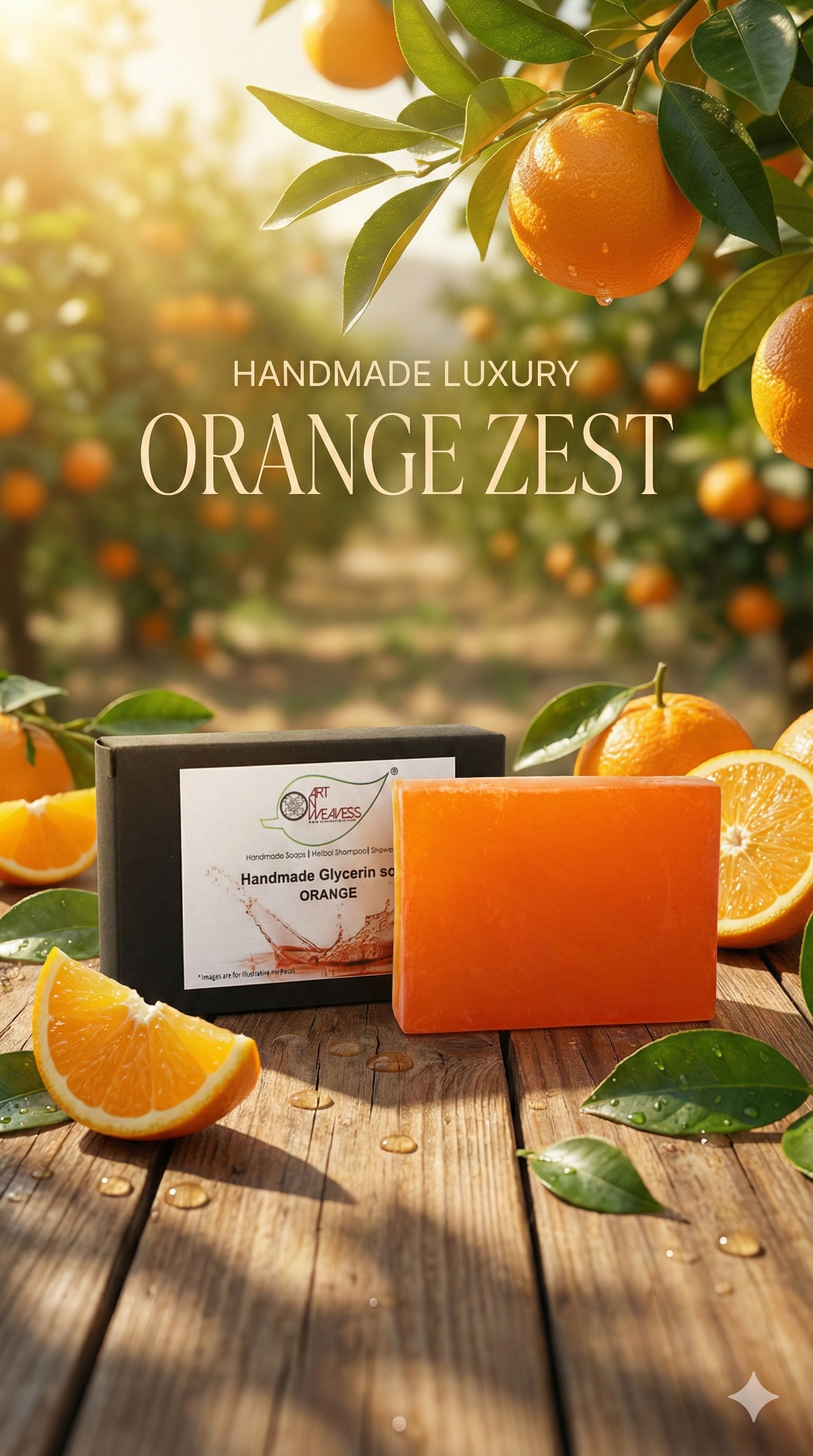 A N W ORANGE GLYCERINE SOAP ( 100. GM )