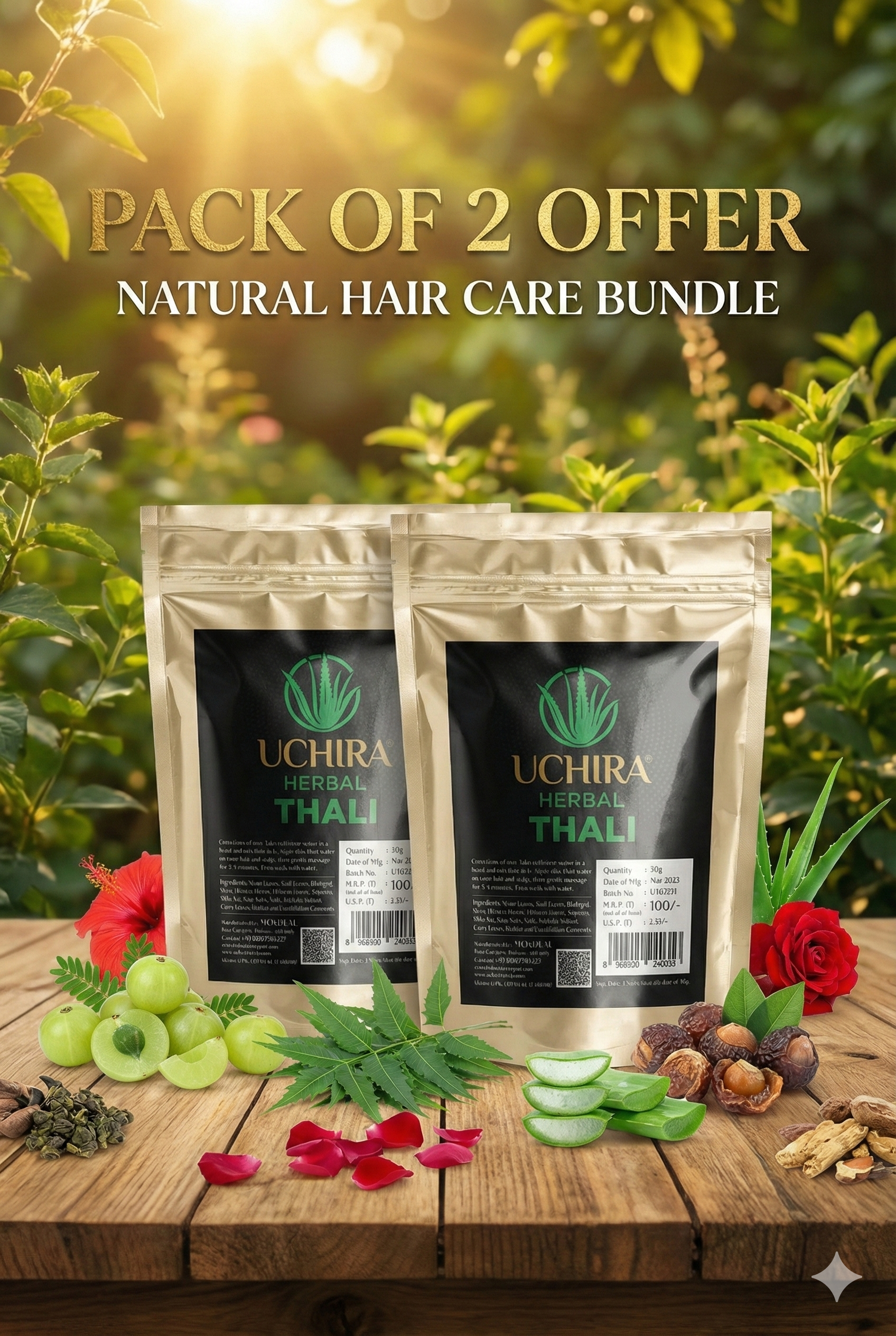 UCHIRA HERBAL THALI 30.GM - PACK 2