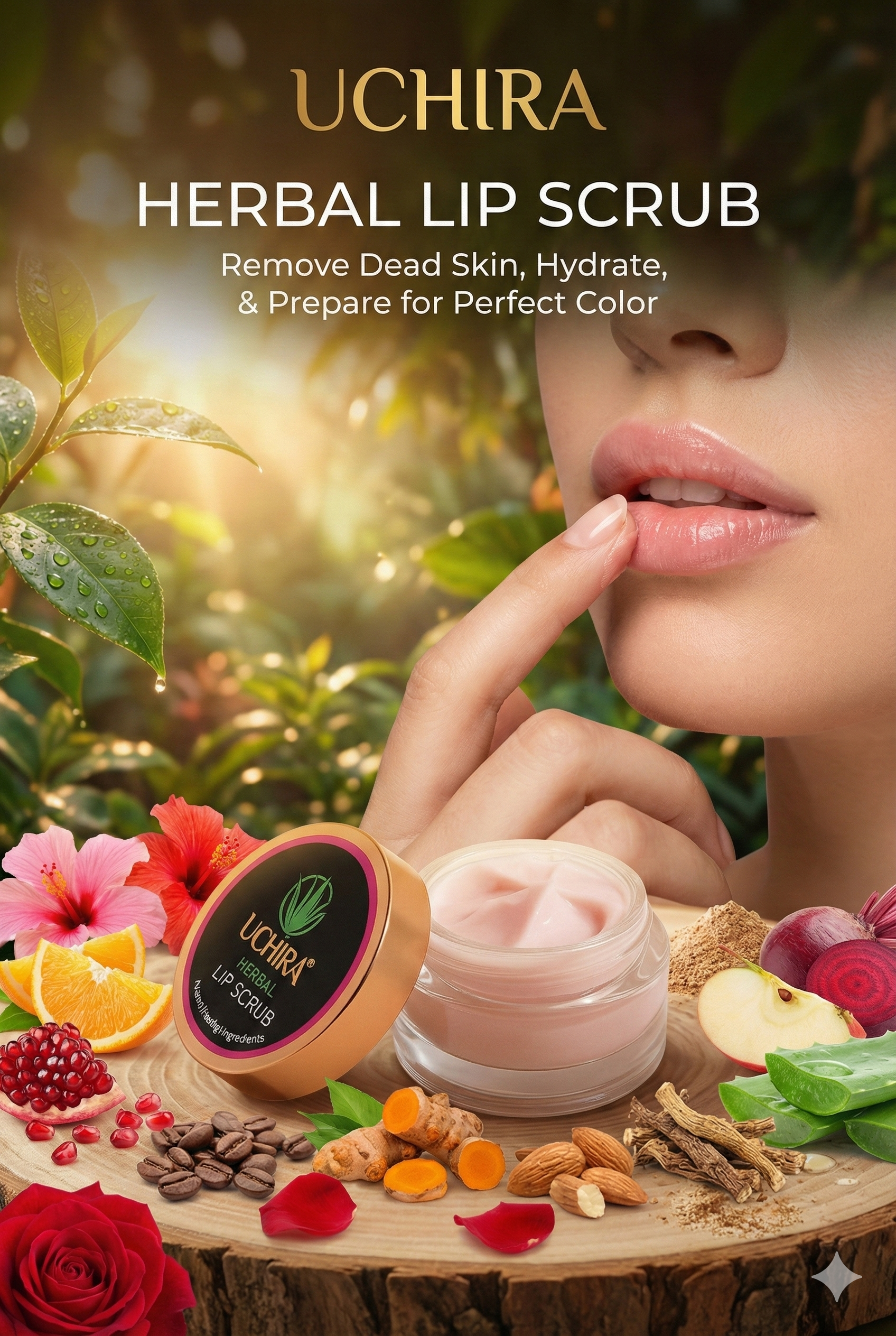 UCHIRA HERBAL LIP SCRUB