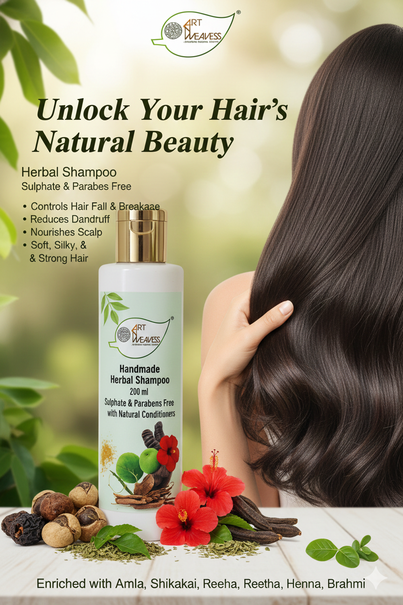 A N W AYURVEDIC HERBAL SHAMPOO SULPHAT AND PARABENS FREE BASE( 200.ML )