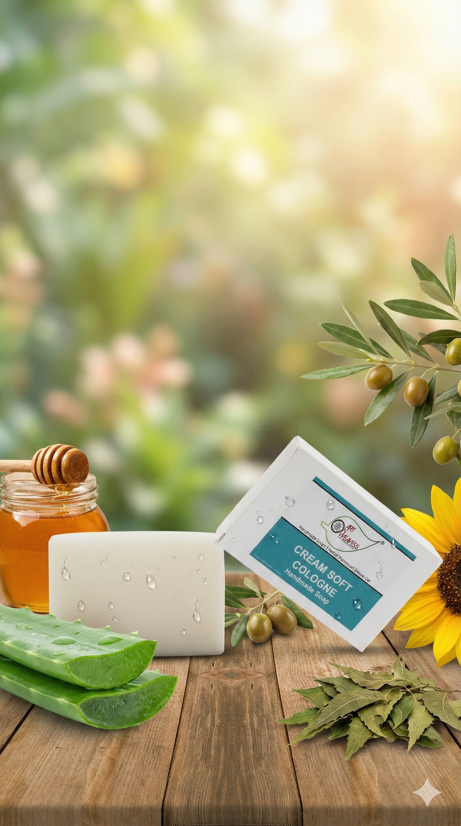 A N W (NON TPT) GLYCERIN CREAM SOFT COLOGNE  SOAP. (100. GM )