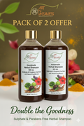 A N W AYURVEDIC HERBAL SHAMPOO SULPHAT AND PARABENS FREE BASE( 500.ML ) pack 2