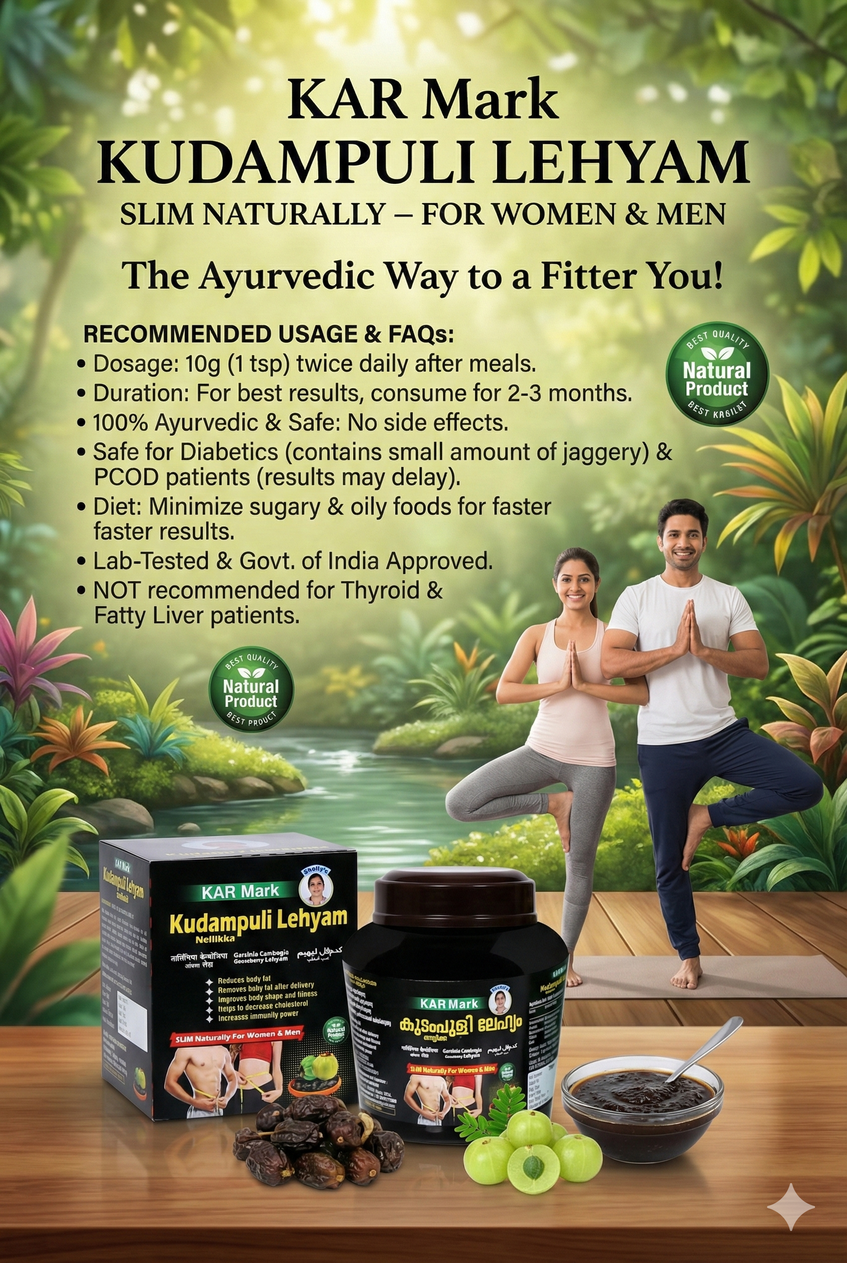 KARMARK Kudampuli Lehyam For Weight Loss .( 500.GM )