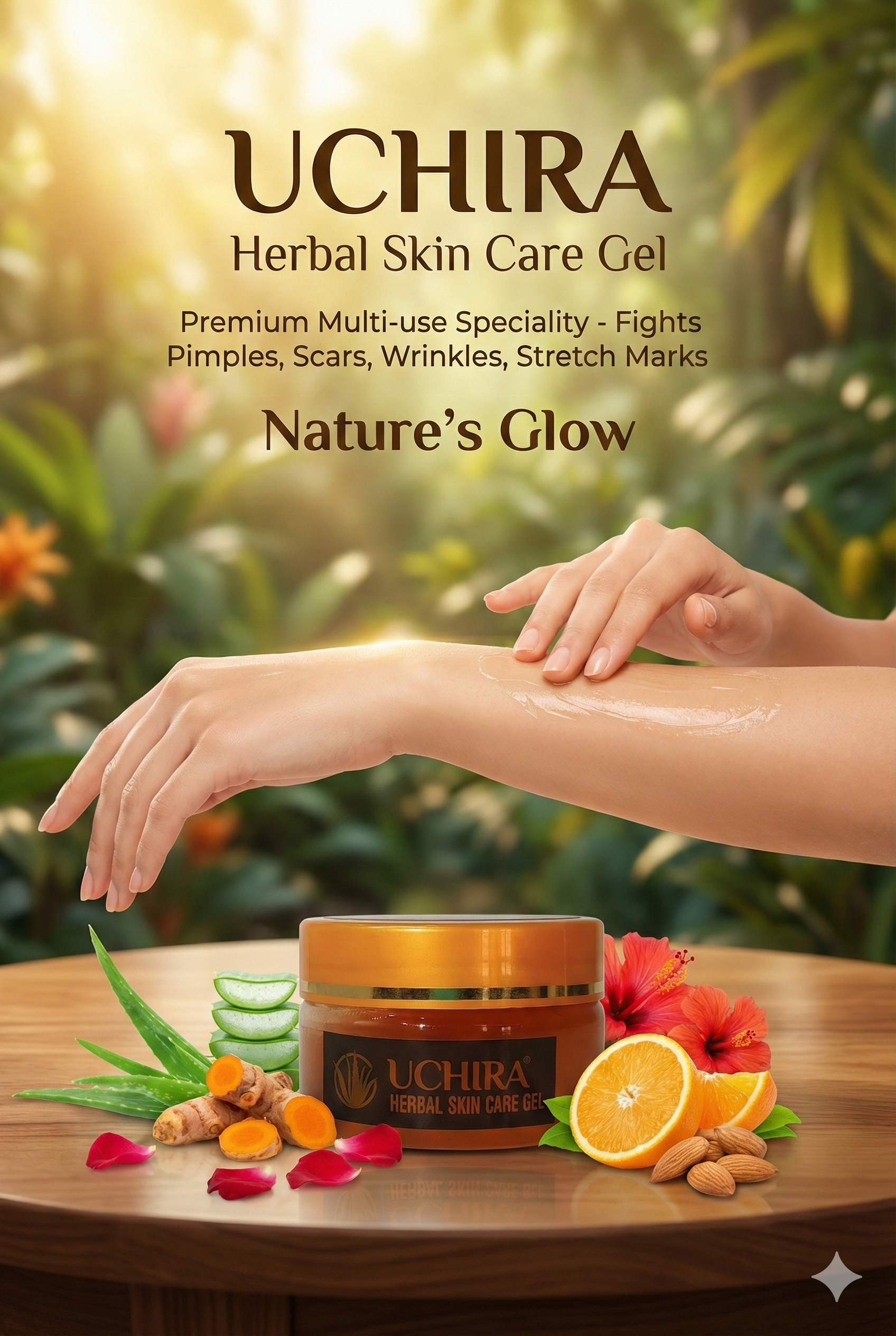 Uchira Herbal Skin Care Gel – The Ultimate 25-Herb Blend for Flawless Skin