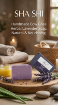 A N W Lavender Cow Ghee Herbal Soap (100.GM) PACK 3