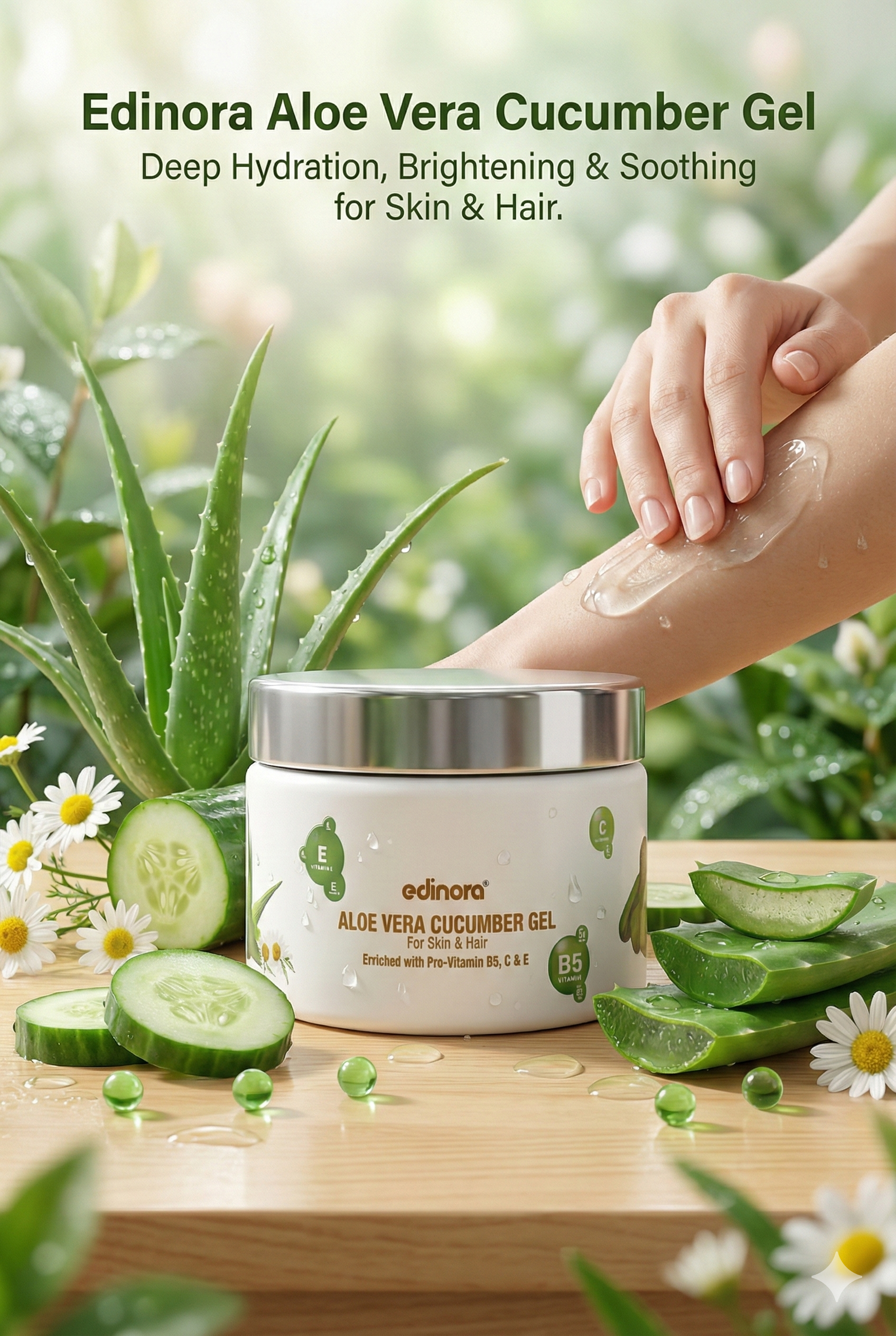 EDINORA ALOE VERA CUCUMBER GEL (100gm)