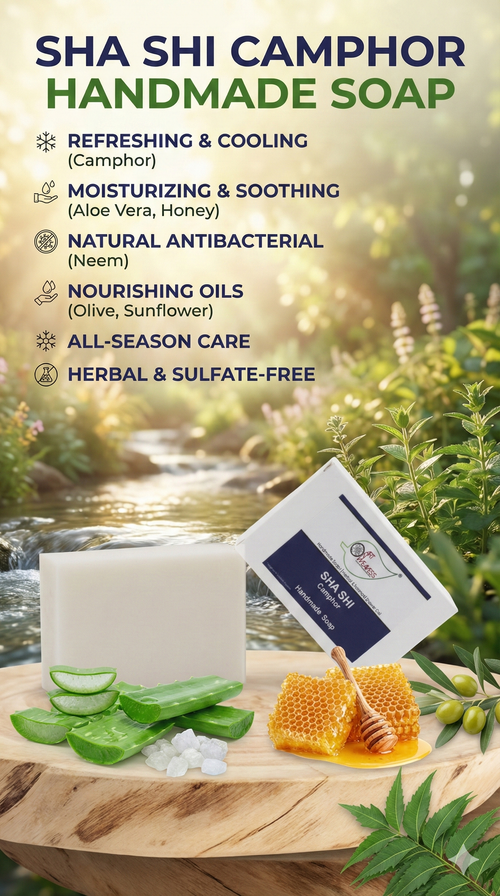 A N W (NON TPT) GLYCERIN SHA SHI CAMPHOR  SOAP.( 100.GM )