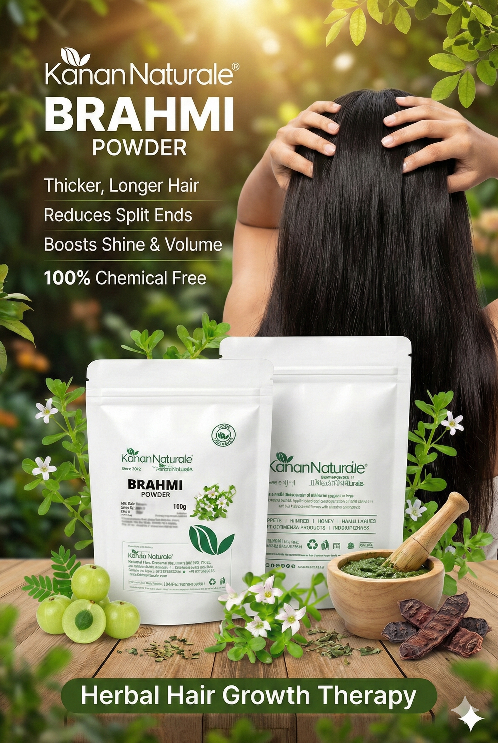 KERALA NATURALS Brahmi Powder 100g pack 2