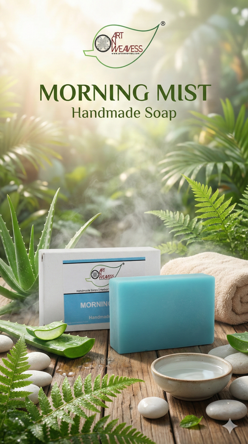 A N W (NON TPT) GLYCERIN MORNING MIST SOAP ( 100. GM ) PACK 3