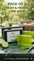 A N W LIME GLYCERINE SOAP ( 100. GM ) PACK 3