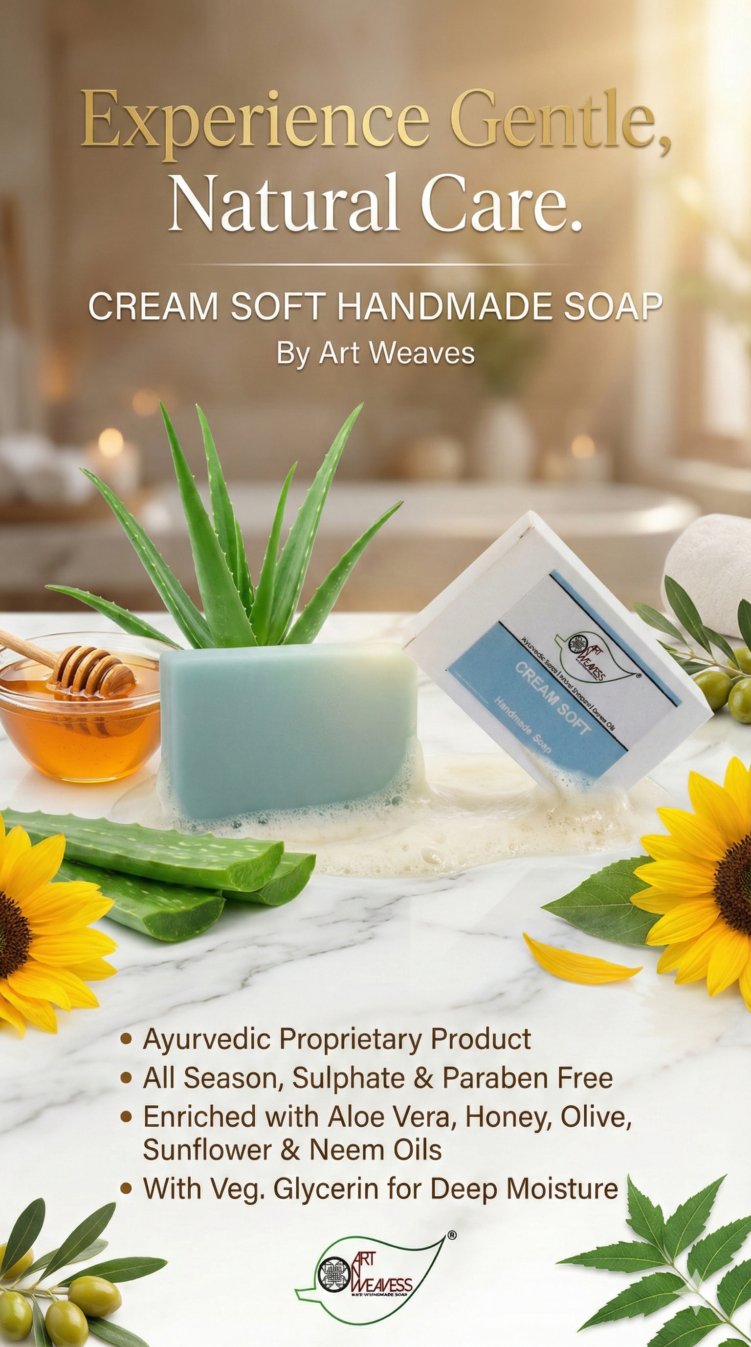 A N W (NON T.P.T)  GLYCERIN  CREAM SOFT SOAP ( 100. GM)