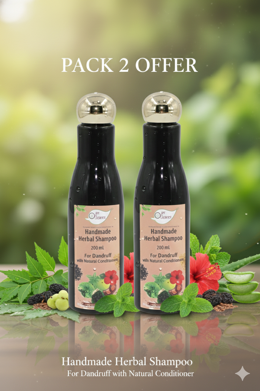 A N W AYURVEDIC HERBAL SHAMPOO ANTI DANDRUFF & SULPHATE FREE ( 200.ML ) PACK 2
