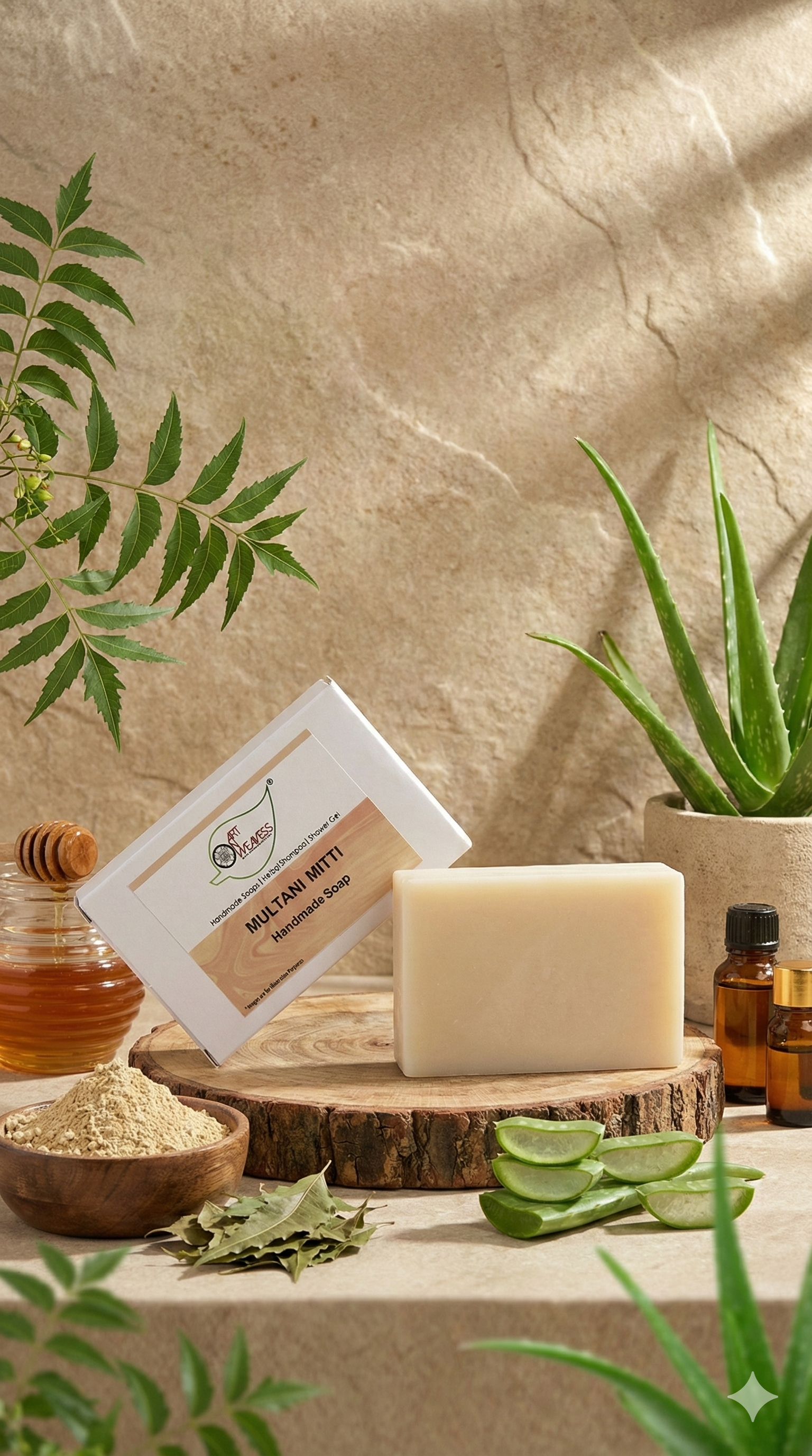 A N W (NON TPT) GLYCERIN MULTANI MITTI. ( 100 GM )