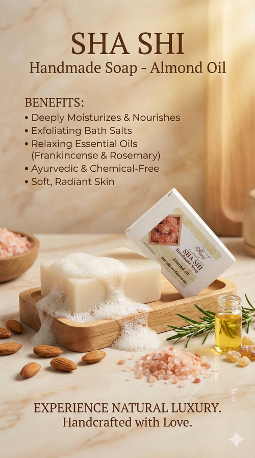 A N W (NON TPT) GLYCERIN ALMOND OIL AND ESSENTIAL OIL SOAP. ( 100.GM ) PACK 3