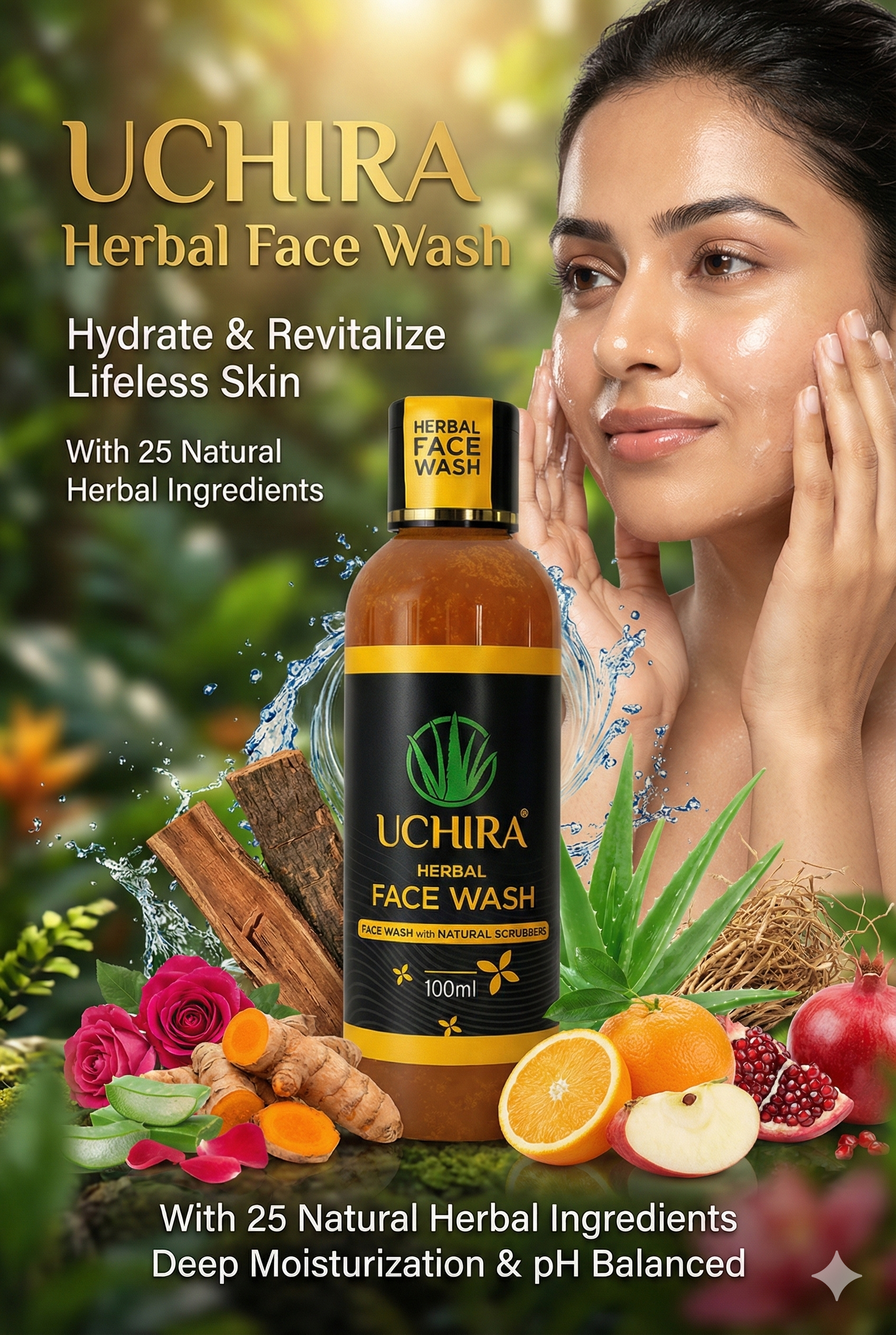 UCHIRA The Royal Ayurvedic Collection: 10-Step Ultimate Herbal Care Kit Grandma’s Sacred Blend for Total Hair, Skin, & Lip Rejuvenation