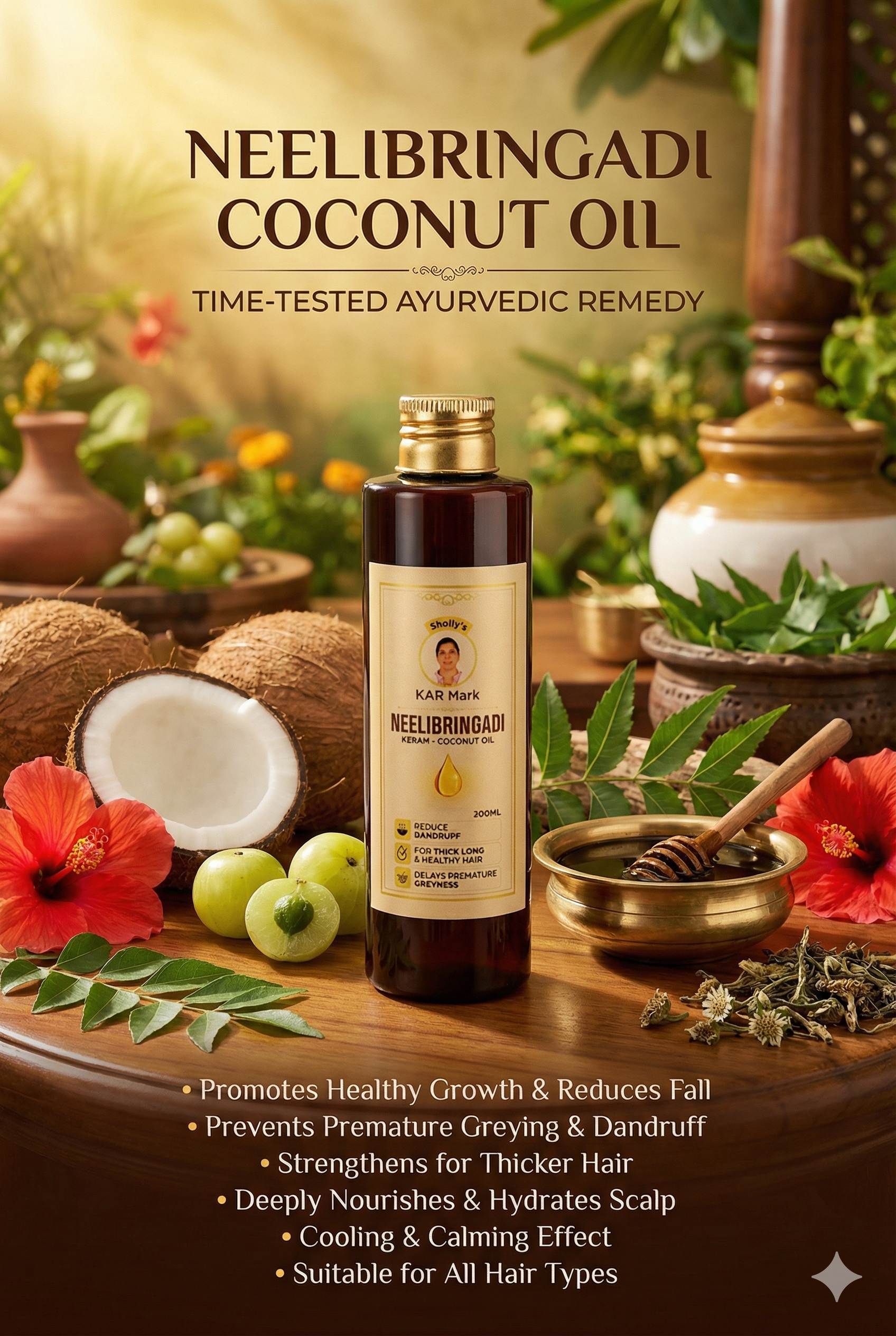 Karmark The Ultimate Ayurvedic Wellness Ritual: Hair, Skin & Vitality Combo