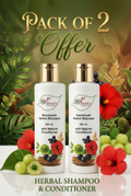 A N W AYURVEDIC HERBAL SHAMPOO SLES BASED ( 200.ML ) PACK 2