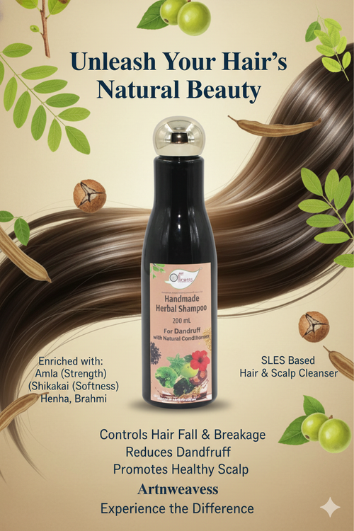 A N W AYURVEDIC HERBAL SHAMPOO ANTI DANDRUFF & SULPHATE FREE ( 200.ML ) PACK 2
