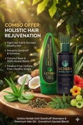Uchira Herbal Hair Oil ( 130. ML ) + UCHIRA HERBAL ANTI-DANDRUFF SHAMPOO WITH CONDITIONER. ( 150. ML ) COMBO OFFER