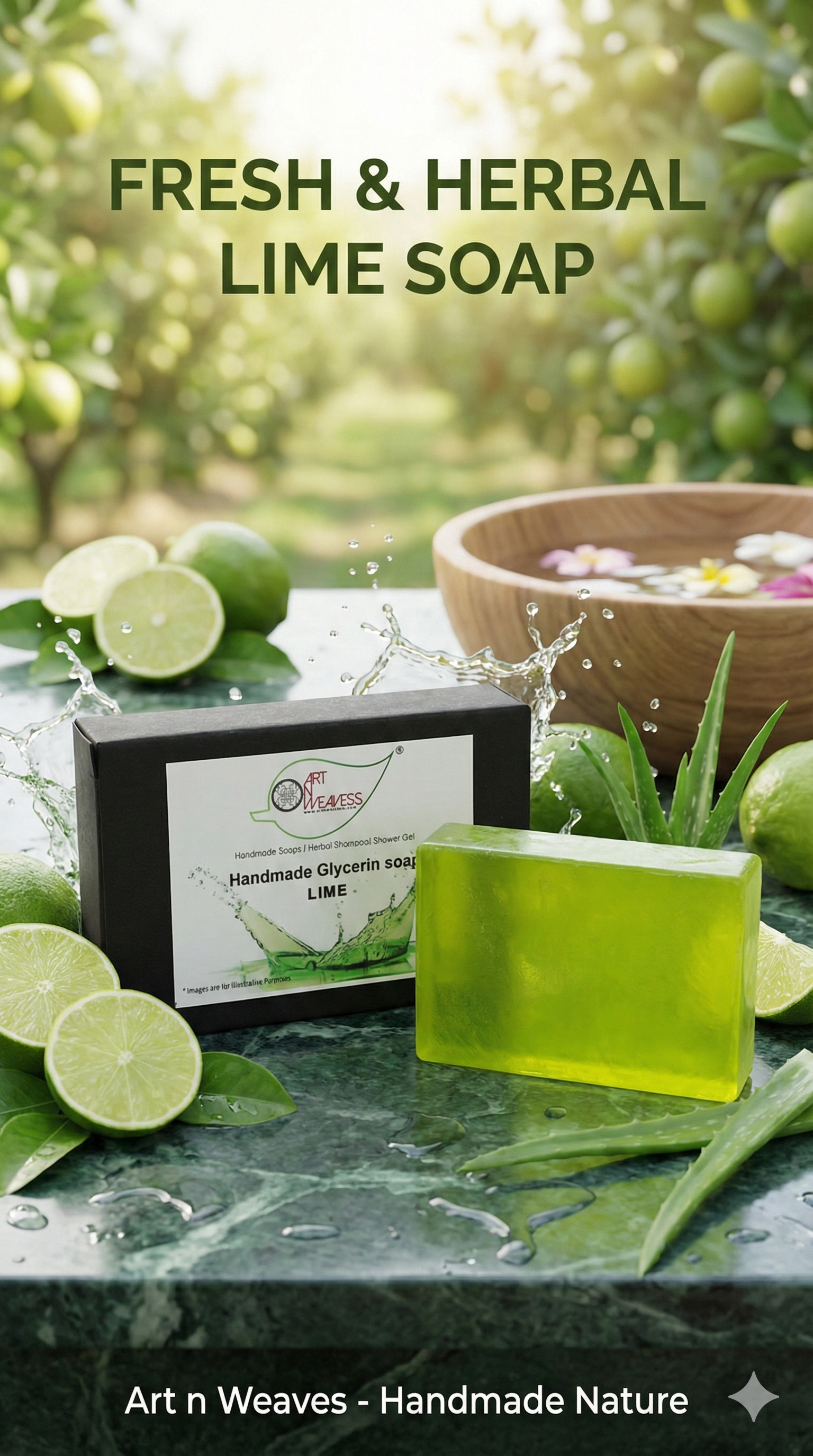 A N W LIME GLYCERINE SOAP ( 100. GM )