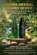 UCHIRA HERBAL ANTI-LICE HAIR OIL ( 50. ML ) + UCHIRA HERBAL ANTI-DANDRUFF SHAMPOO WITH CONDITIONER. ( 150. ML ) COMBO OFFER.