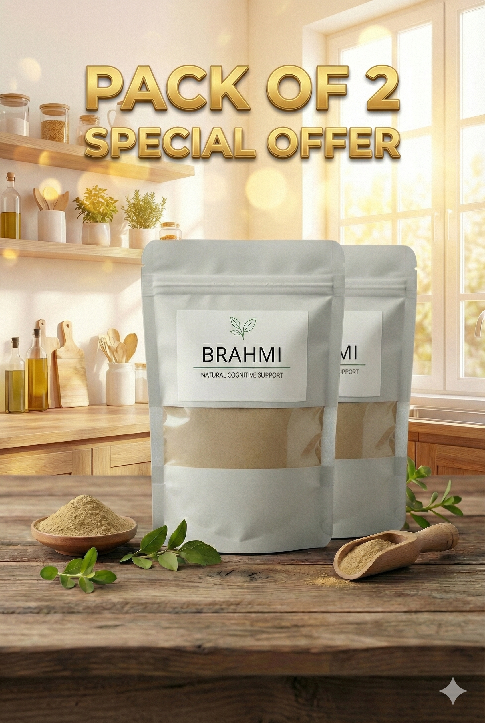 BRAHMI POWDER 100.GM PACK 2