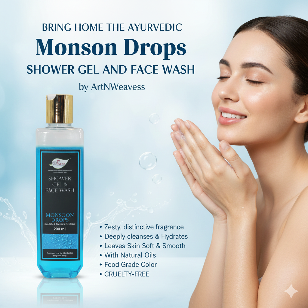 A N W MONSOON DROPS SHOWER GEL ( 200. ML ) PACK 2