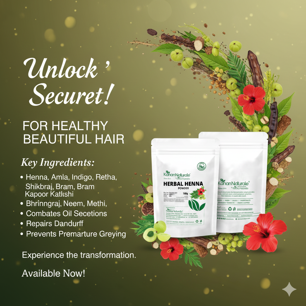 kerala naturals Herbal Henna Powder -100 gm