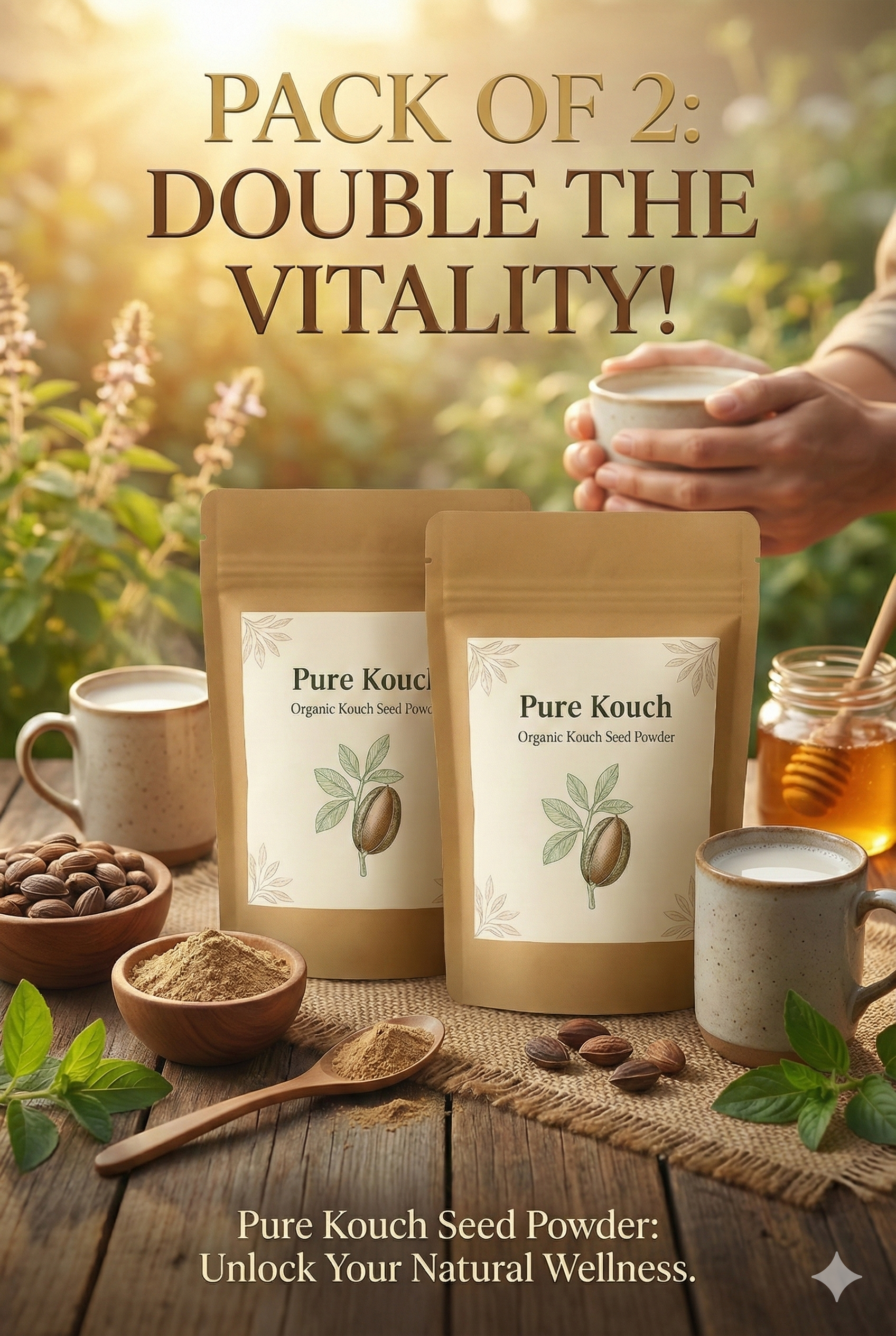 MUCANA PRURIENS POWDER. (100. GM) PACK 2