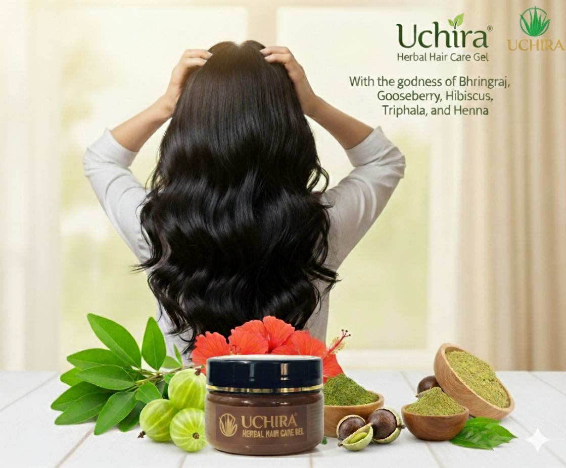 Uchira Herbal Hair Care Gel .
