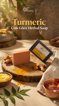 A N W Turmeric Cow Ghee Herbal Soap (100.GM)