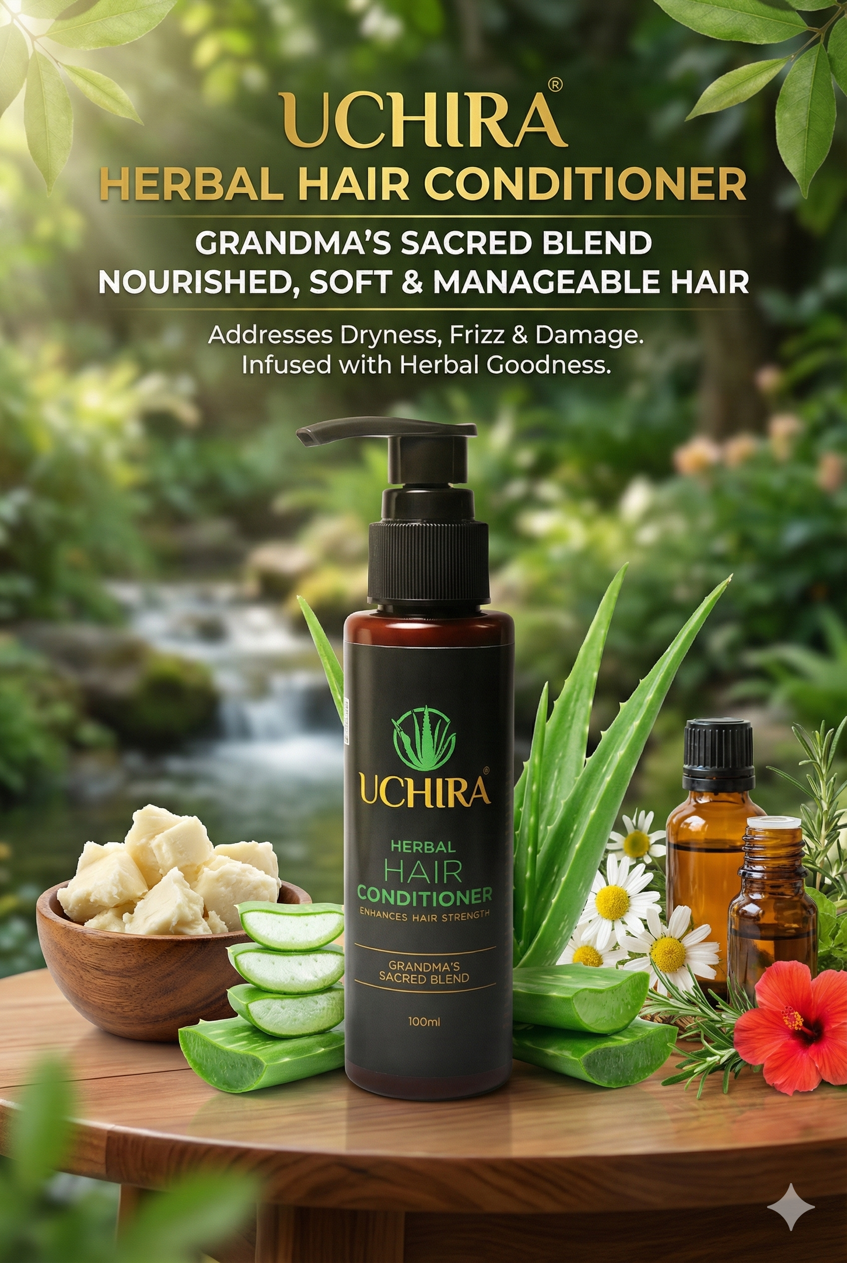 UCHIRA HERBAL HAIR CONDITIONER ( 100.ML ) PACK 2