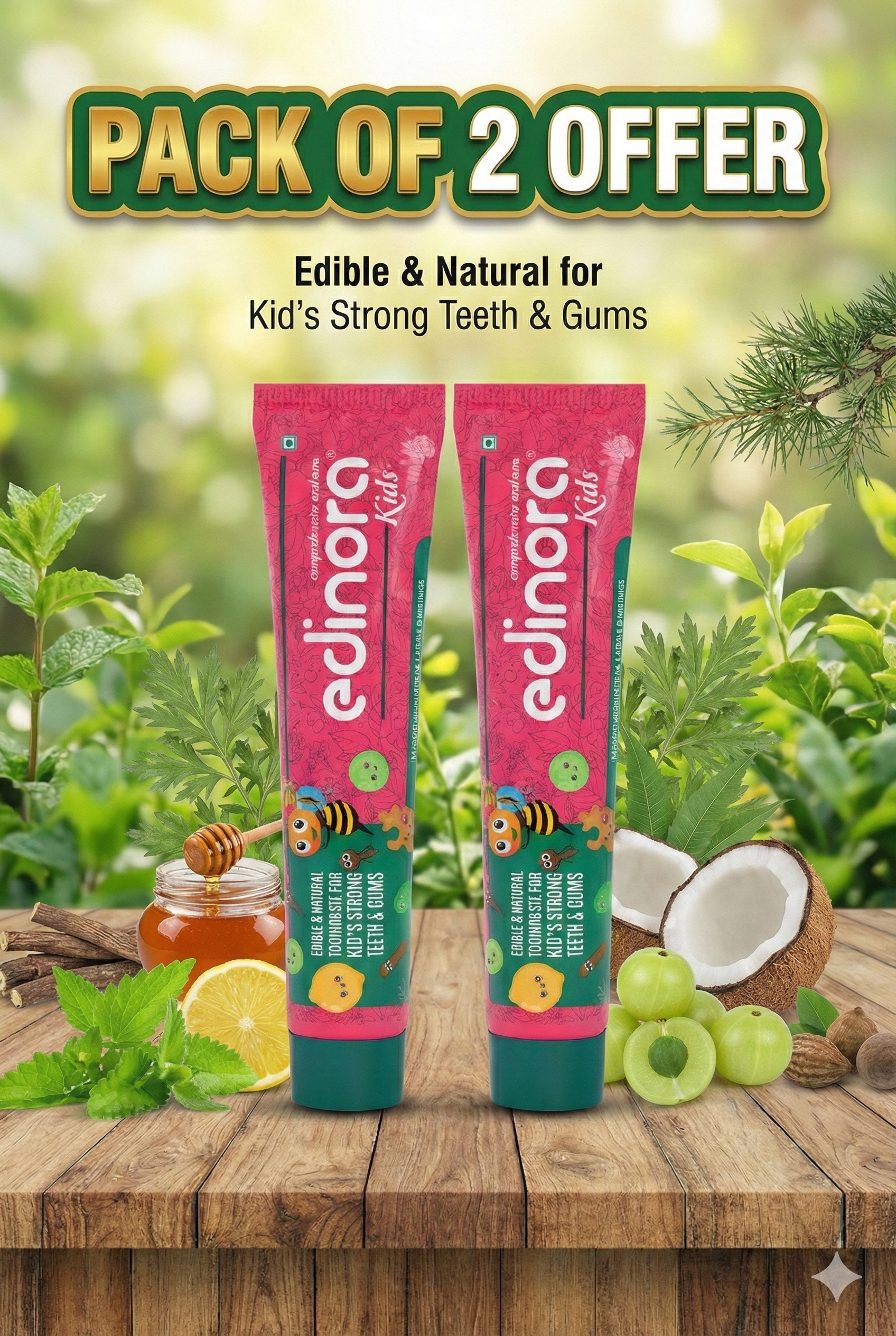 EDINORA KIDS 45g PACK 2