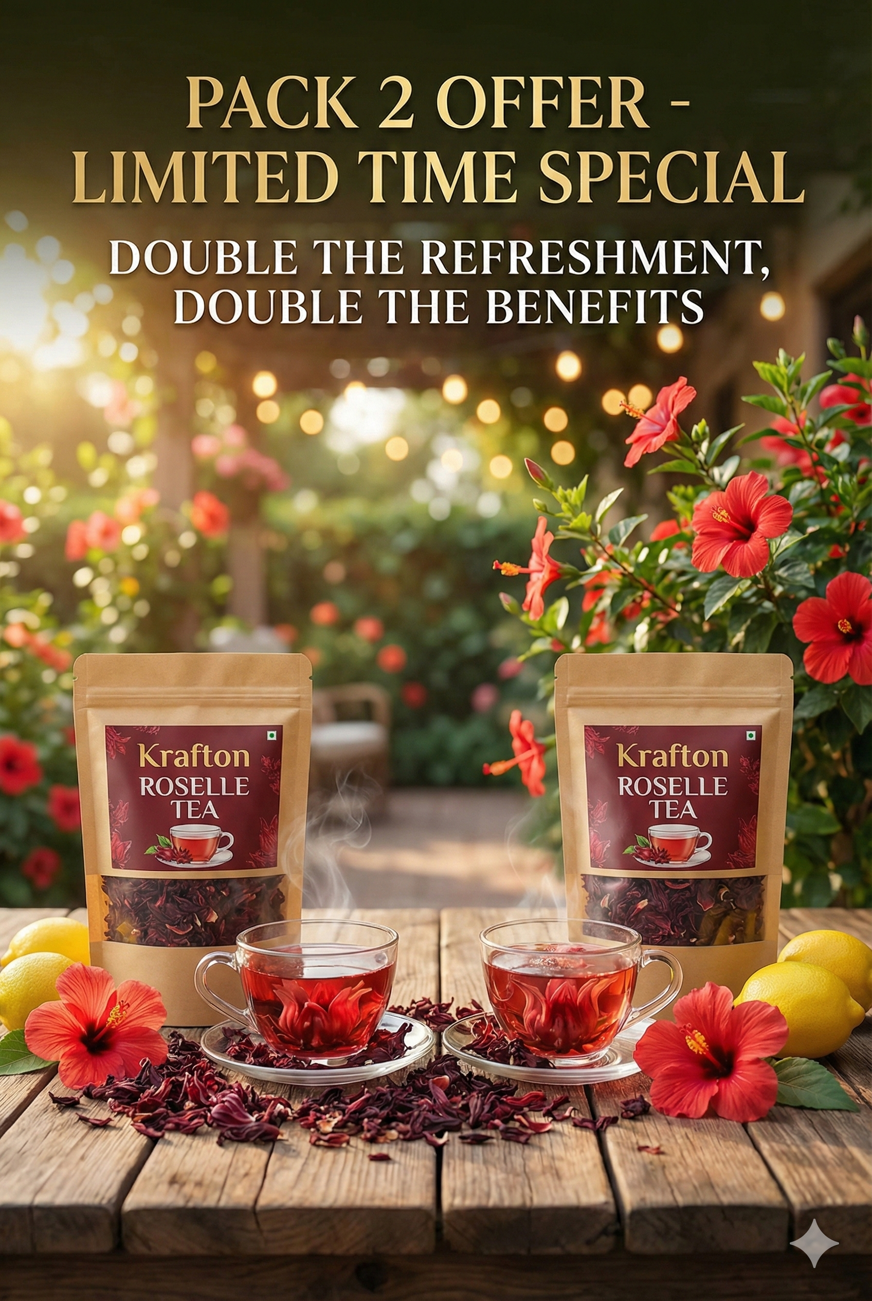 ROSELLA TEA. (50.GM) pack 2