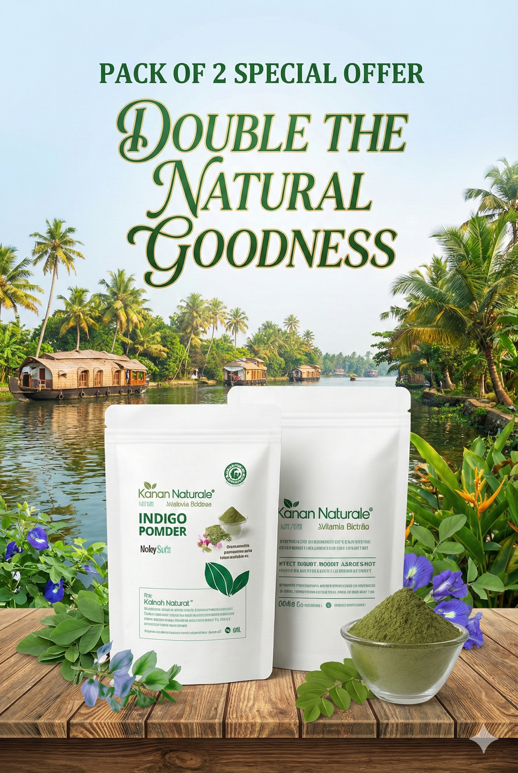 KERALA NATURALS Indigo powder 100 gm pack 2